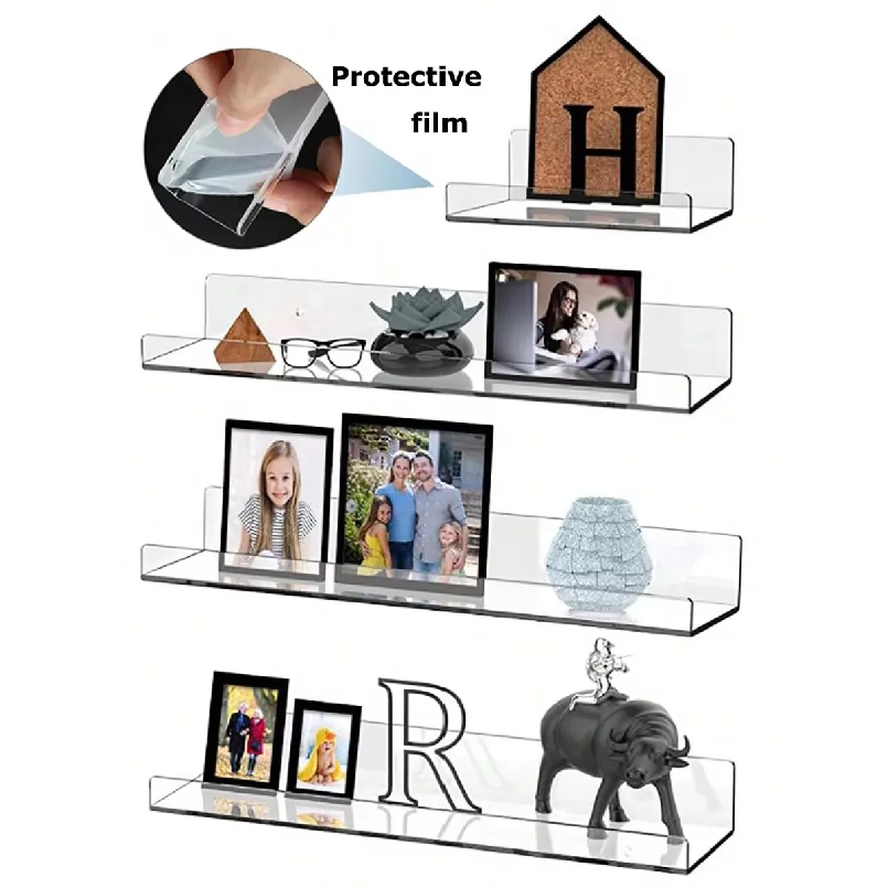 Set di 2 Mensole Galleggianti  - Clear Acrylic Book Stand Holder recensione e prezzo