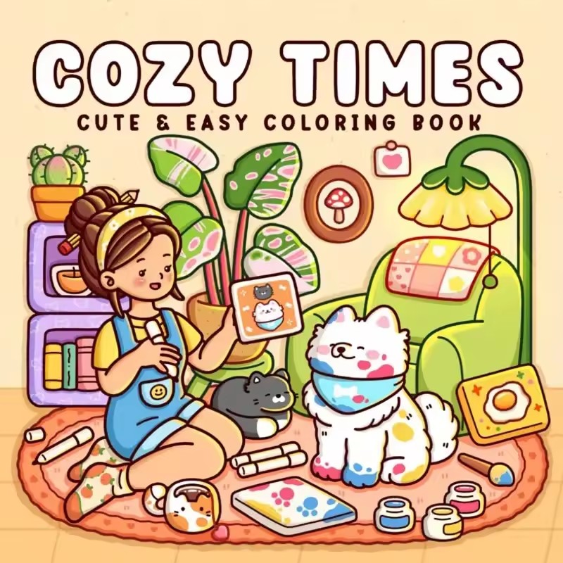 Tempo accogliente Libro da col - Adult Coloring Book Stress Relief recensione e prezzo
